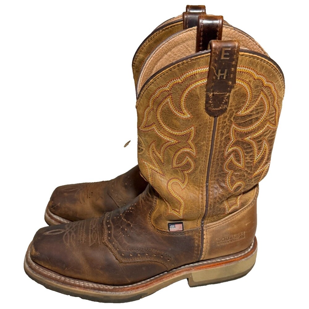 Double-H Men's 11" Dwight Steel Toe Western Boot DH3567 8.5D